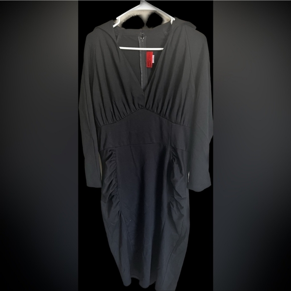 Deadly Dames Black Strange Love Wiggle Dress Size 3x GUC (NO BELT) - Picture 2 of 7